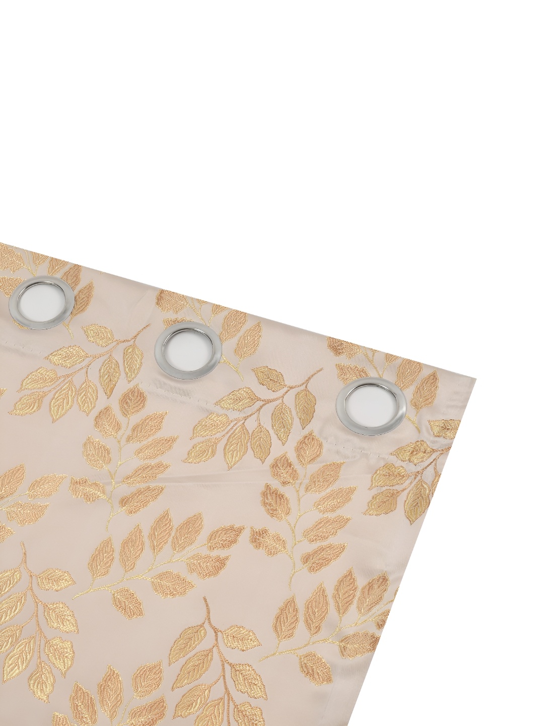

Galaxy Home Decor Beige Set of 4 Floral Room Darkening Door Curtain