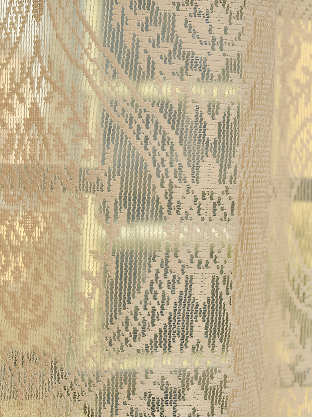 

Galaxy Home Decor Beige Set of 2 Floral Room Darkening Window Curtain