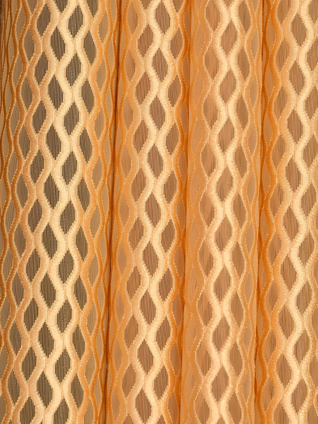 

Galaxy Home Decor Gold-Toned Set of 3 Floral Room Darkening Long Door Curtain