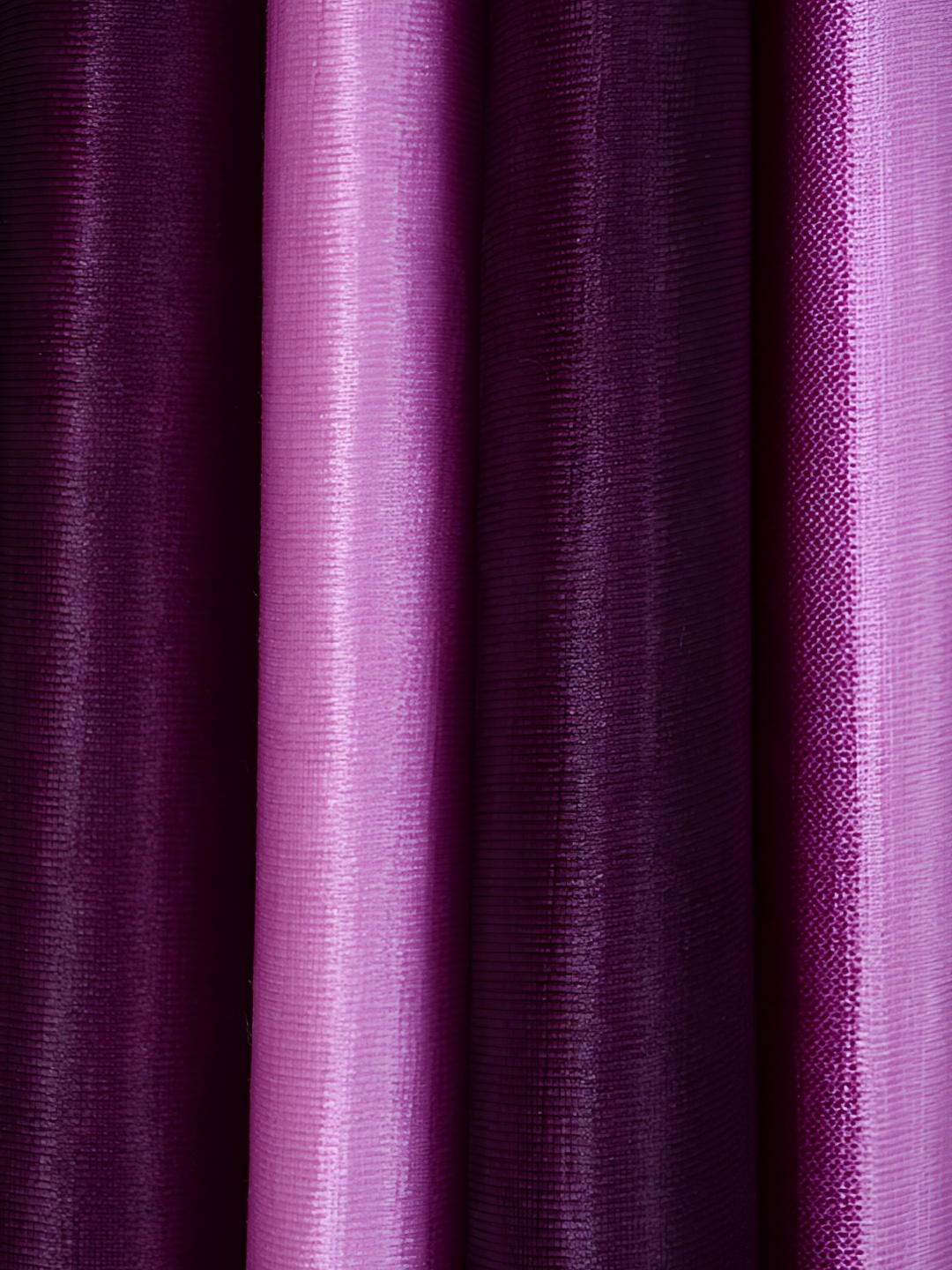 

Galaxy Home Decor Purple Set of 3 Floral Room Darkening Long Door Curtain