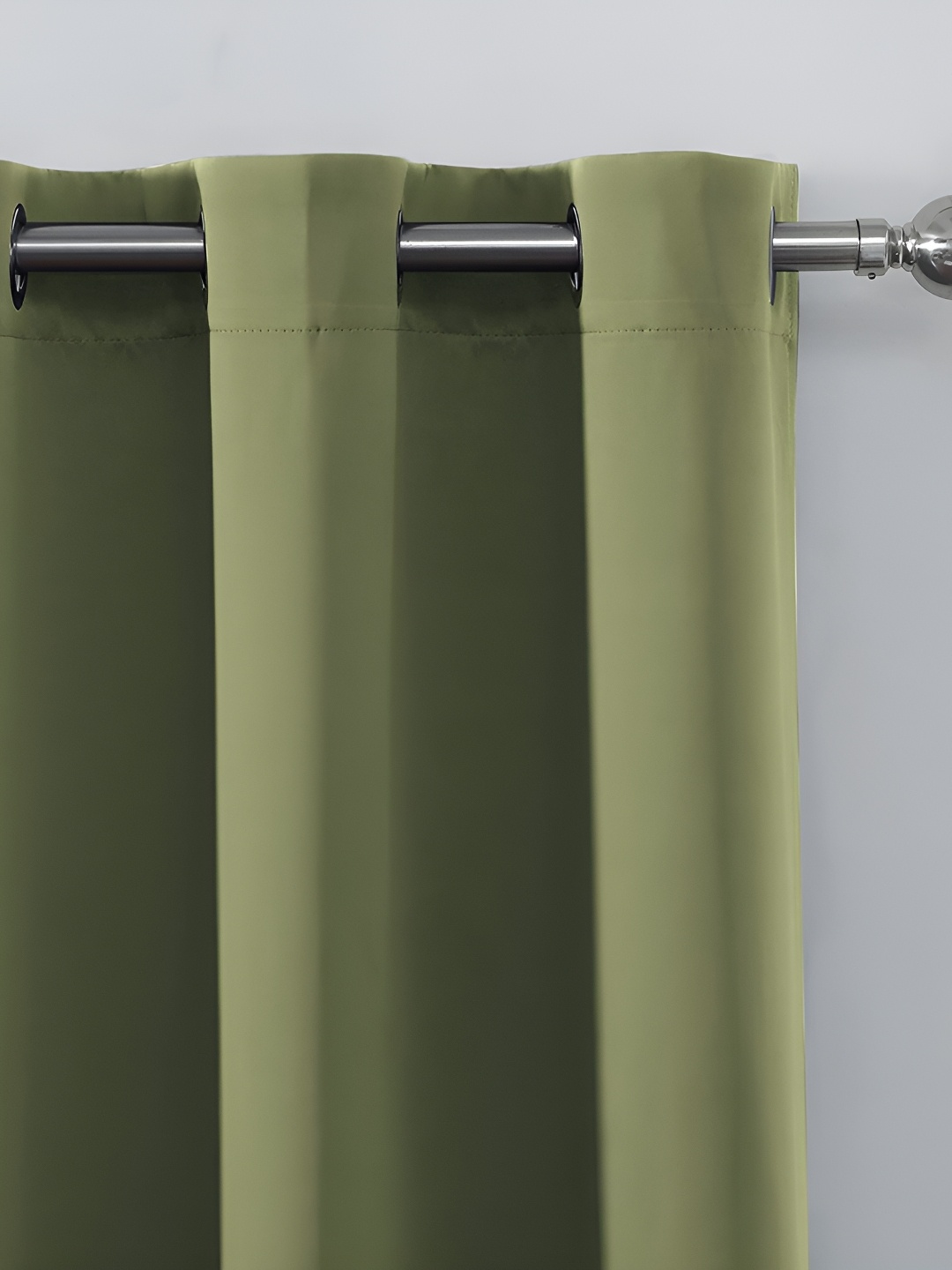 

Galaxy Home Decor Green Set of 3 Floral Room Darkening Long Door Curtain
