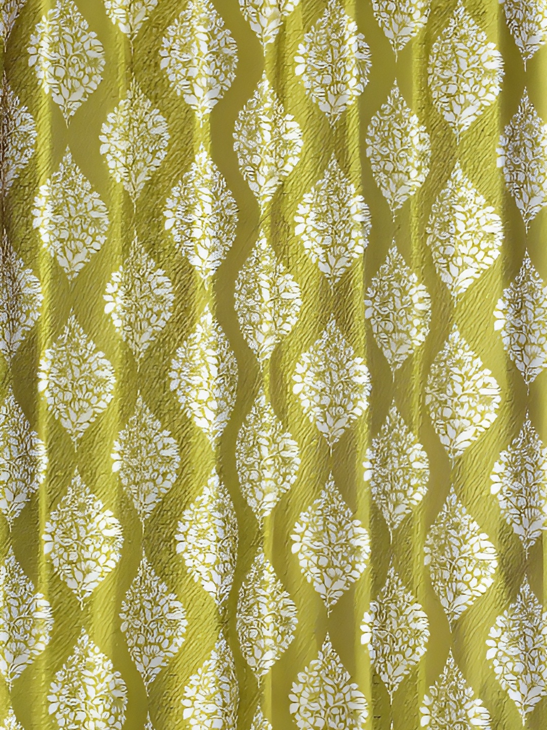 

Galaxy Home Decor Green Floral Room Darkening Window Curtain