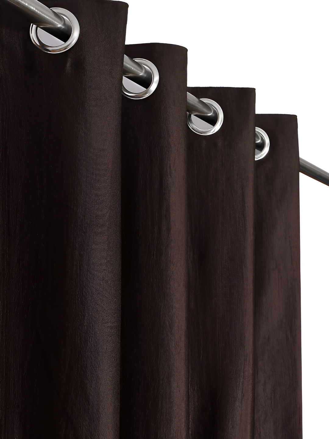 

Galaxy Home Decor Brown Set of 2 Floral Room Darkening Window Curtain