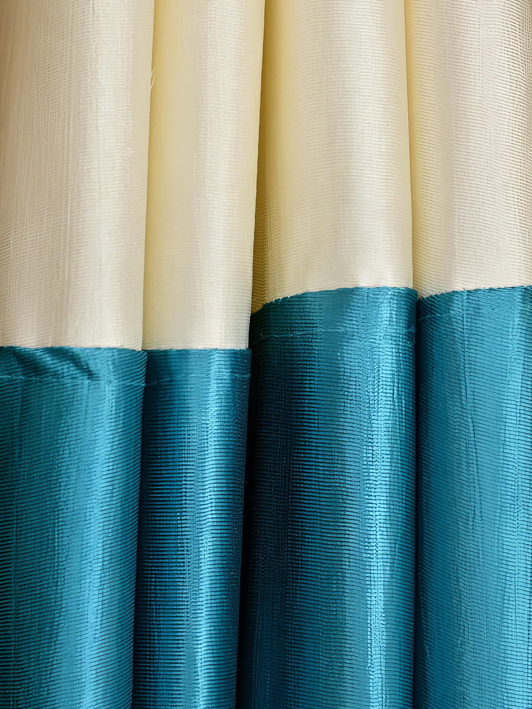 

Galaxy Home Decor Turquoise Blue Set of 2 Floral Room Darkening Window Curtain
