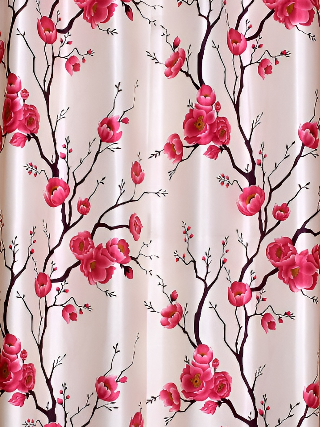

Galaxy Home Decor Pink Set of 4 Floral Room Darkening Door Curtain