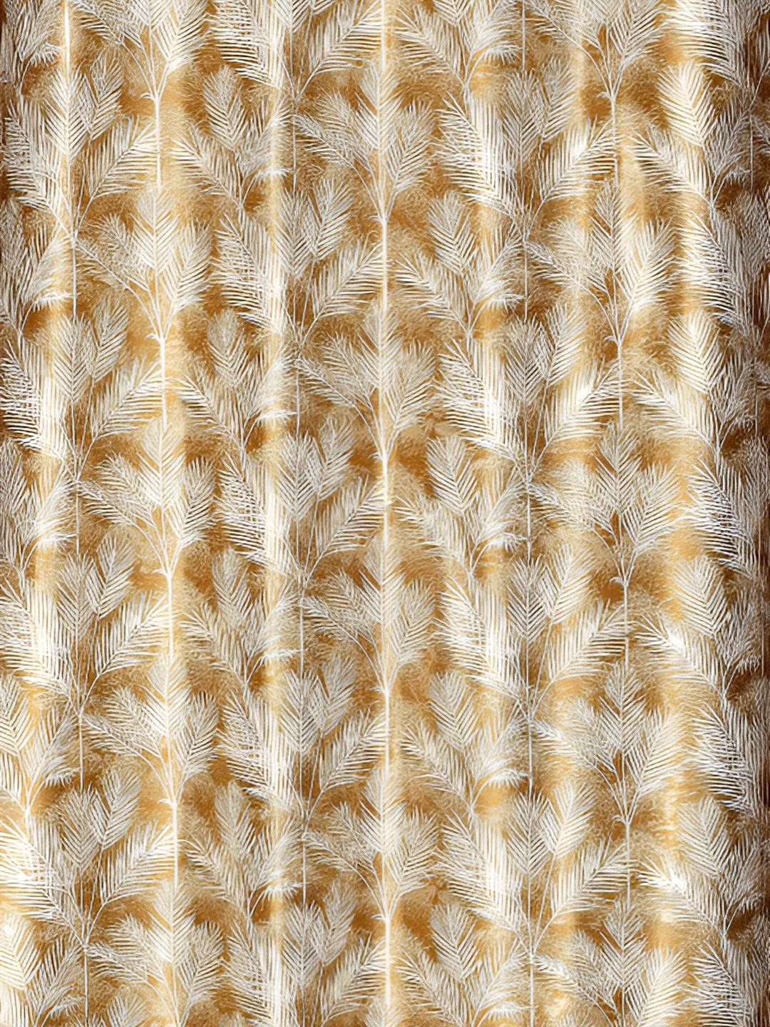 

Galaxy Home Decor Gold-Toned Floral Room Darkening Door Curtain