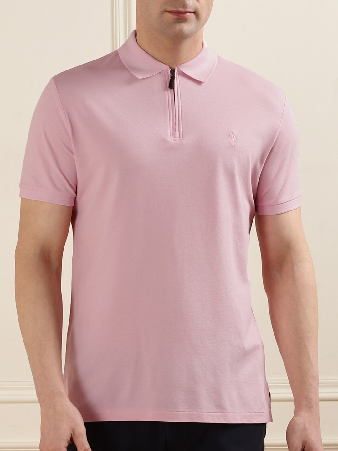 

Polo Ralph Lauren Polo Collar Cotton Slim Fit T-Shirt, Pink