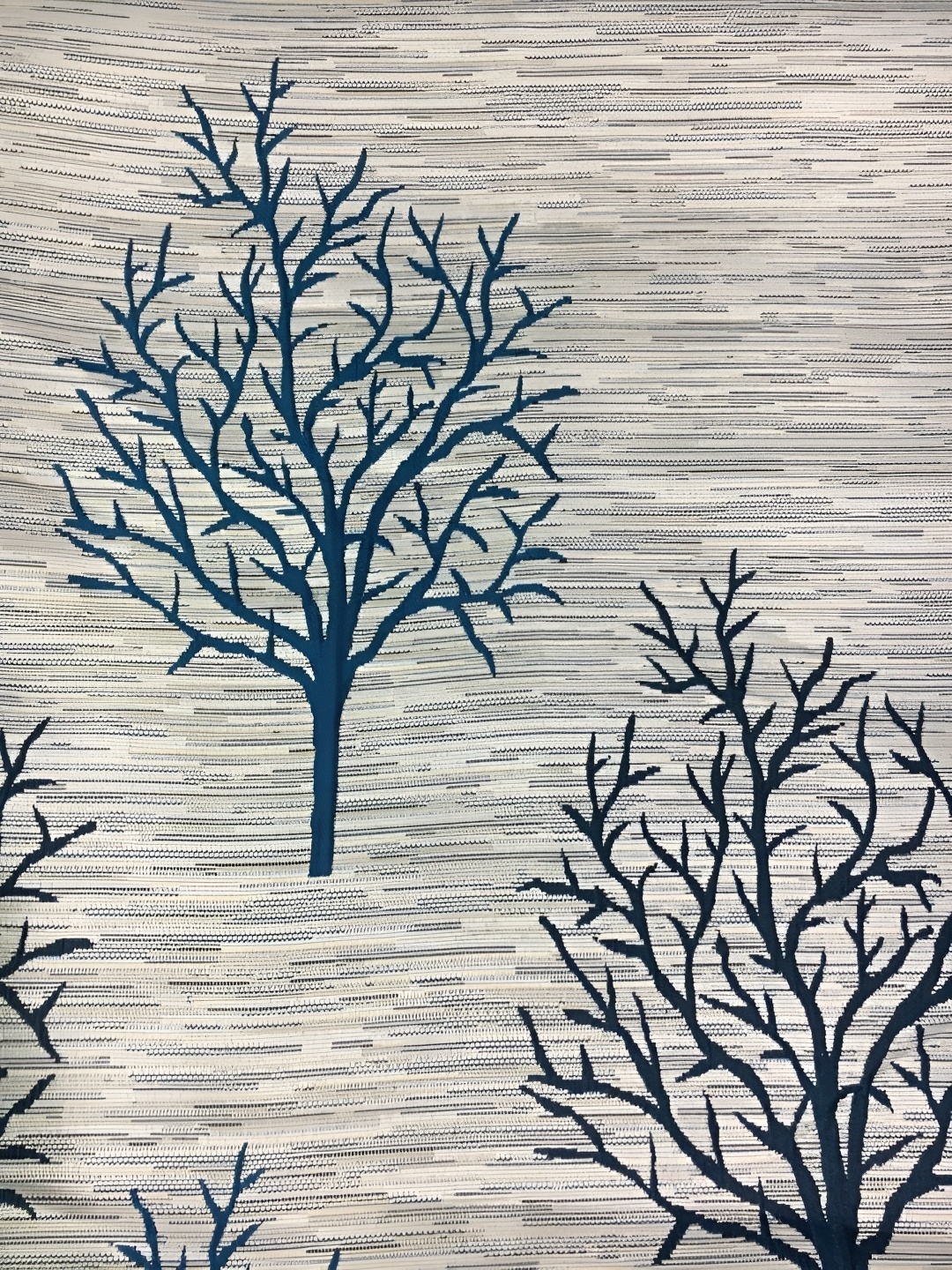 

Galaxy Home Decor Blue Floral Room Darkening Door Curtain