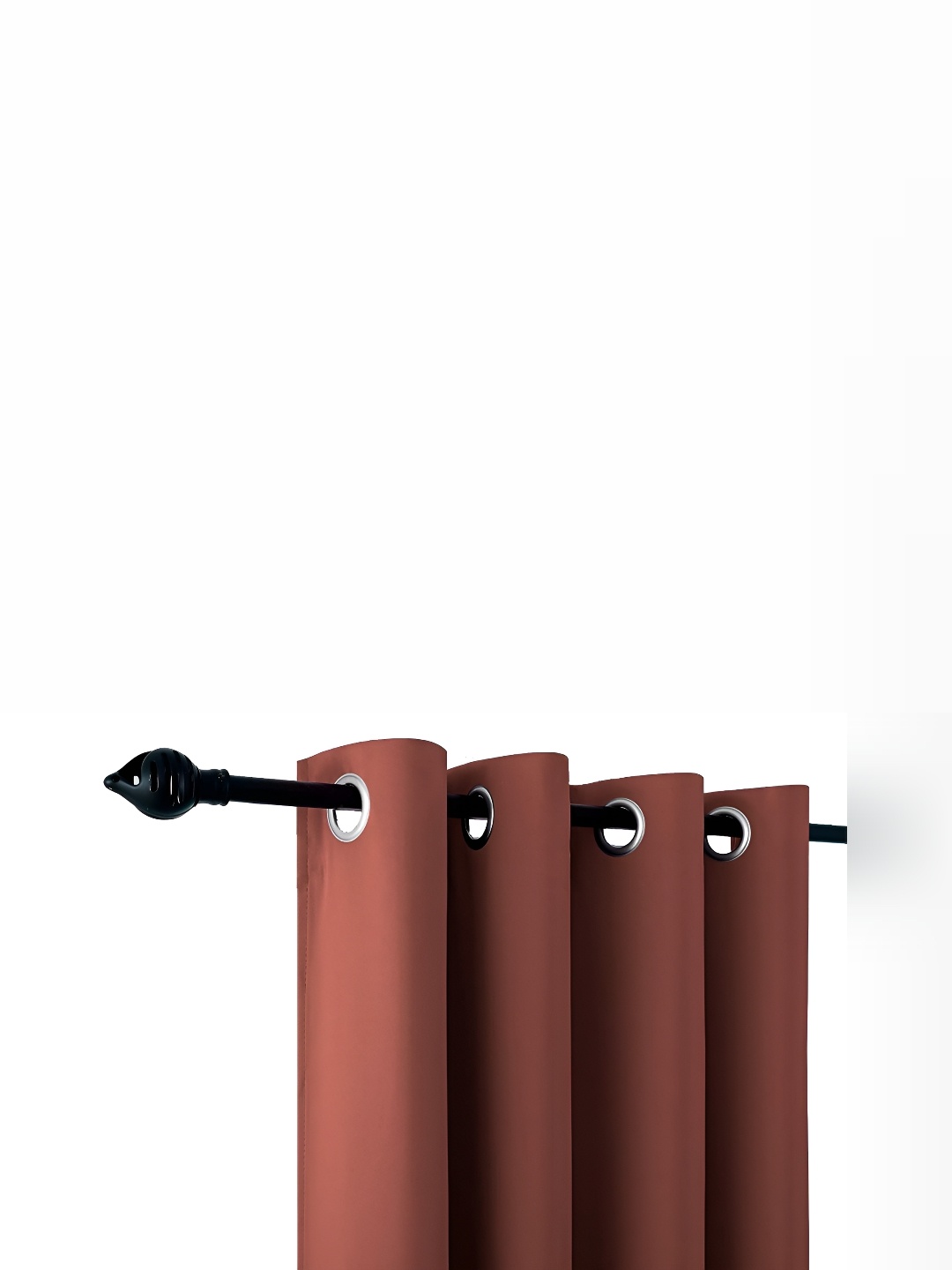 

Galaxy Home Decor Rust Floral Room Darkening Door Curtain