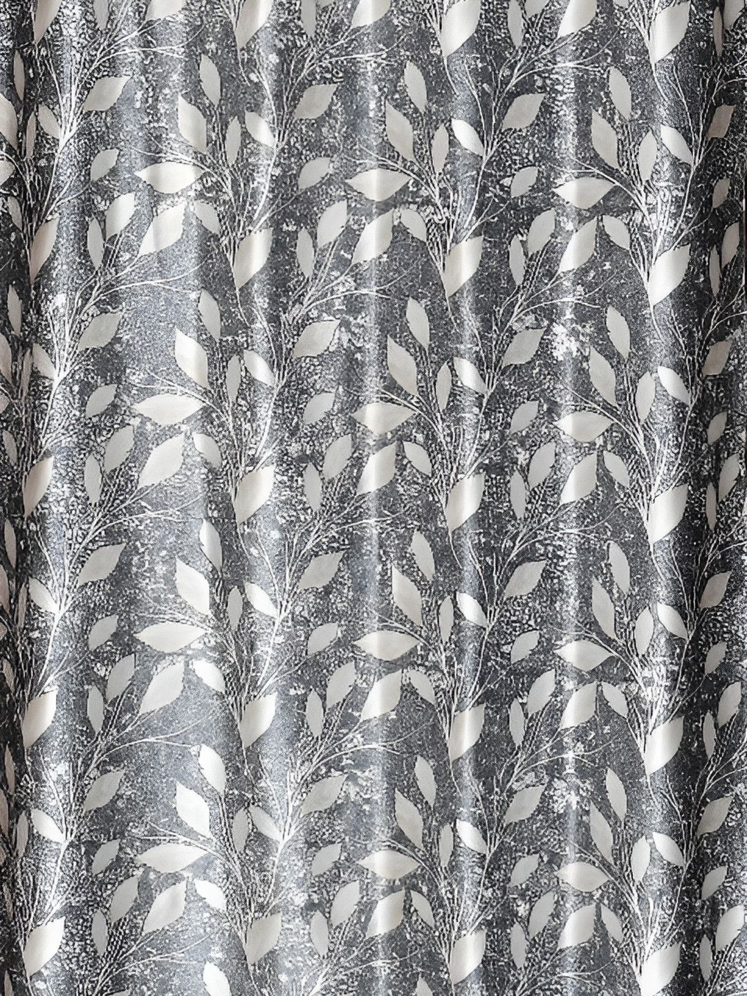 

Galaxy Home Decor Grey Floral Room Darkening Window Curtain