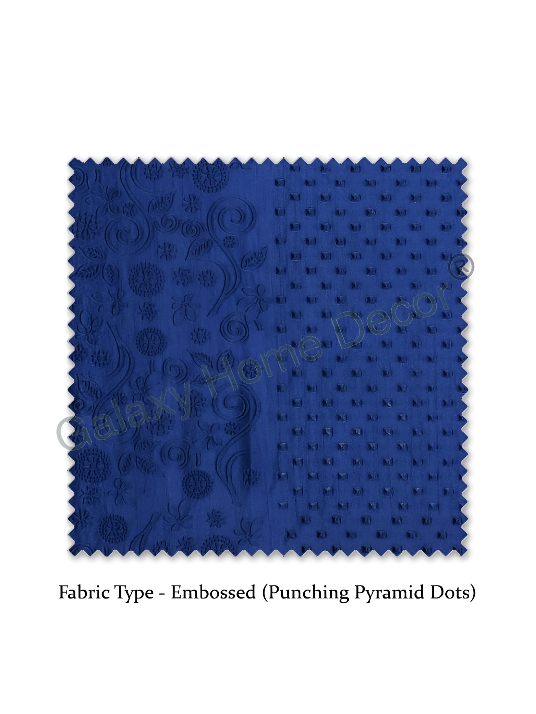 

Galaxy Home Decor Blue Set of 2 Floral Room Darkening Long Door Curtain