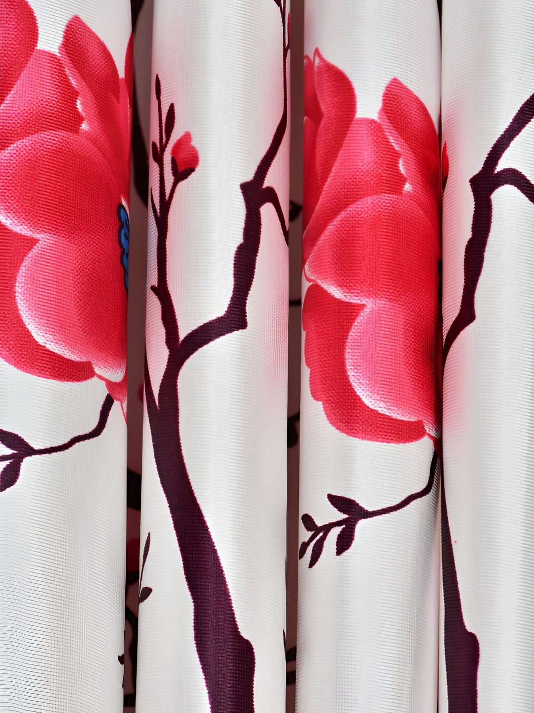 

Galaxy Home Decor Pink Set of 2 Floral Room Darkening Window Curtain