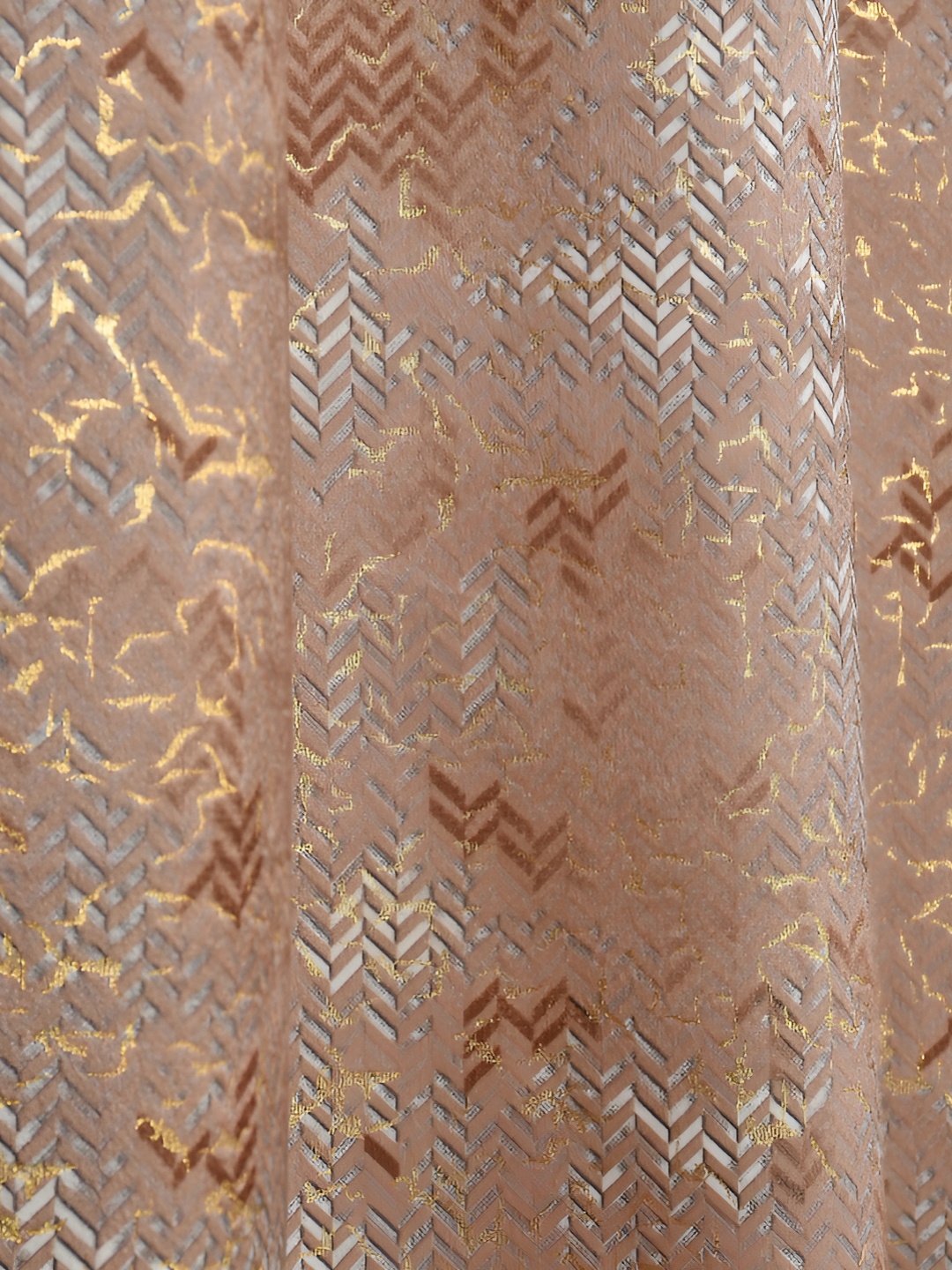 

Galaxy Home Decor Coffee Brown Floral Room Darkening Window Curtain