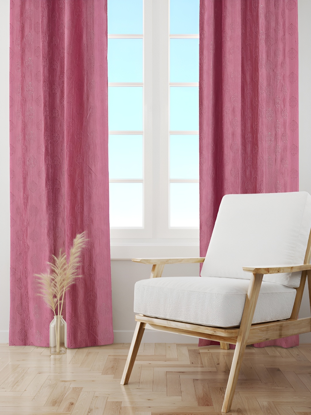 

Galaxy Home Decor Rose Floral Room Darkening Door Curtain