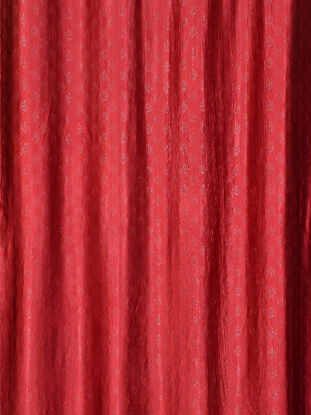 

Galaxy Home Decor Maroon Floral Room Darkening Window Curtain