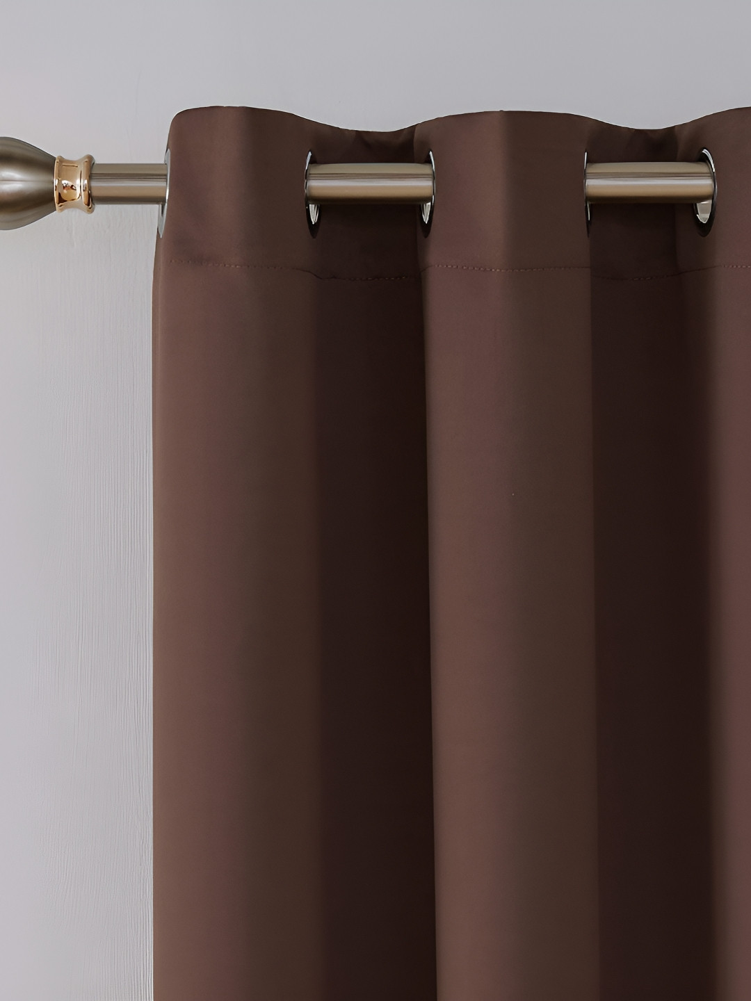 

Galaxy Home Decor Brown Floral Room Darkening Window Curtain