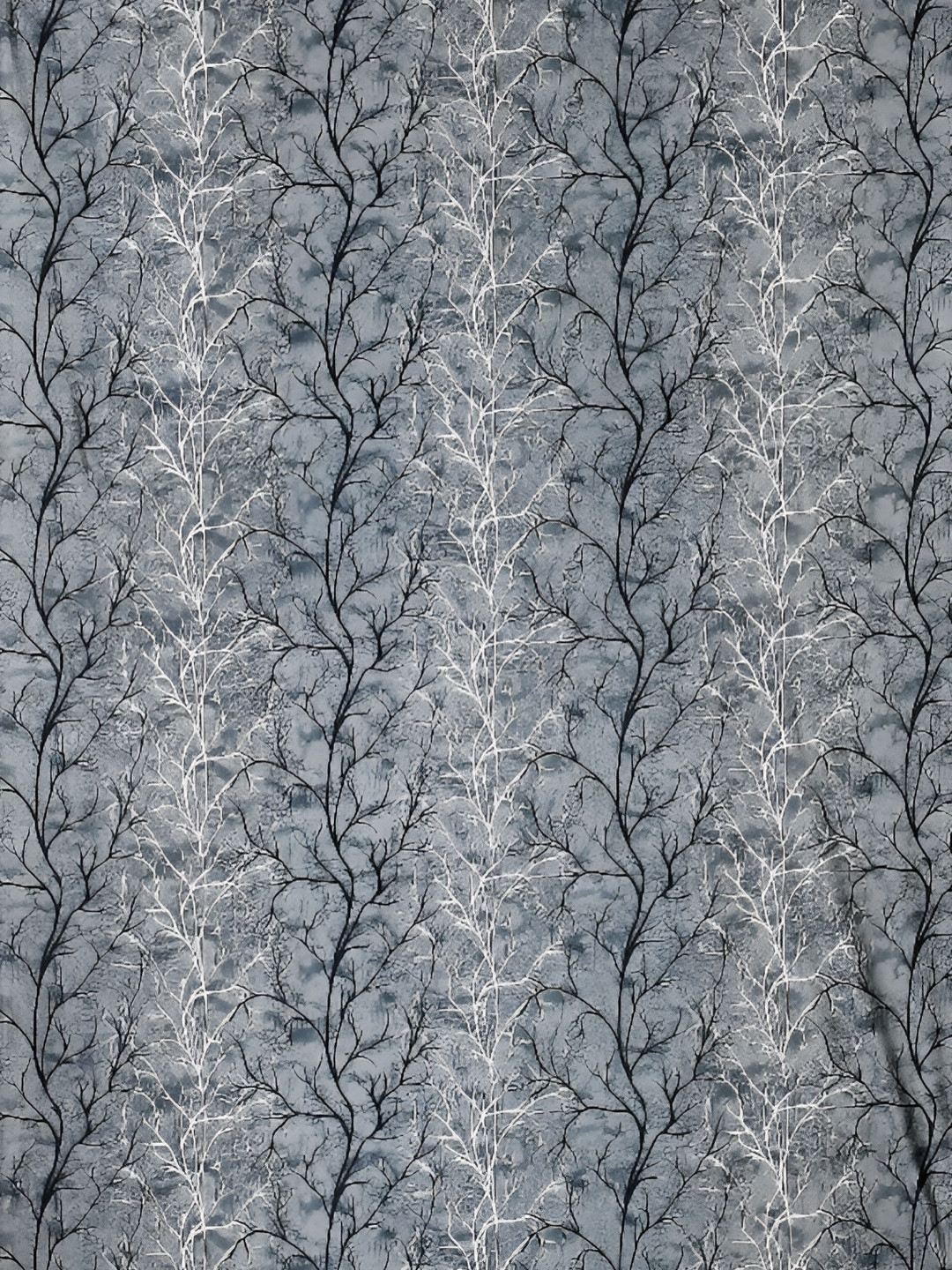 

Galaxy Home Decor Grey Floral Room Darkening Door Curtain