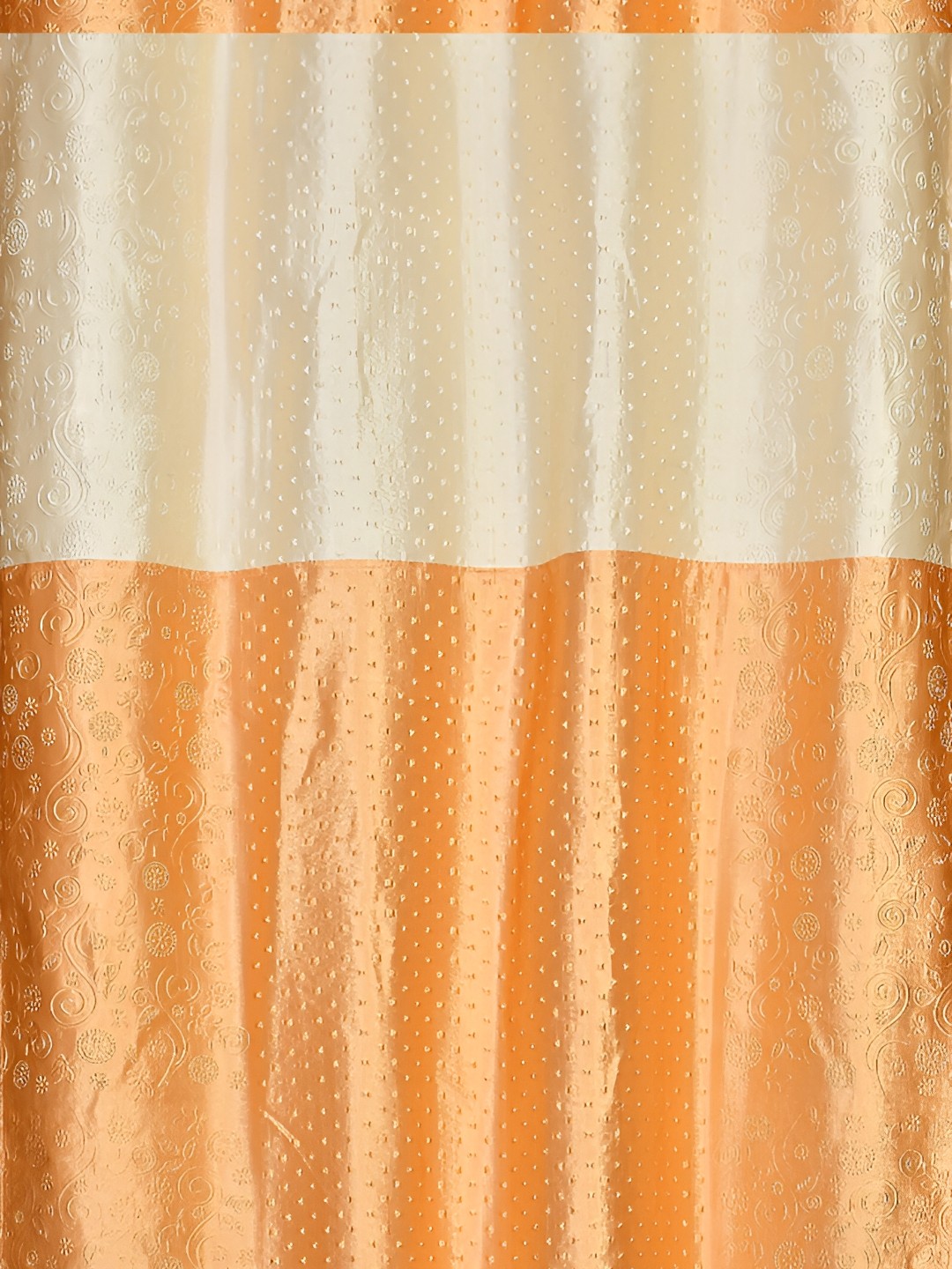 

Galaxy Home Decor Gold-Toned Set of 2 Floral Room Darkening Door Curtain