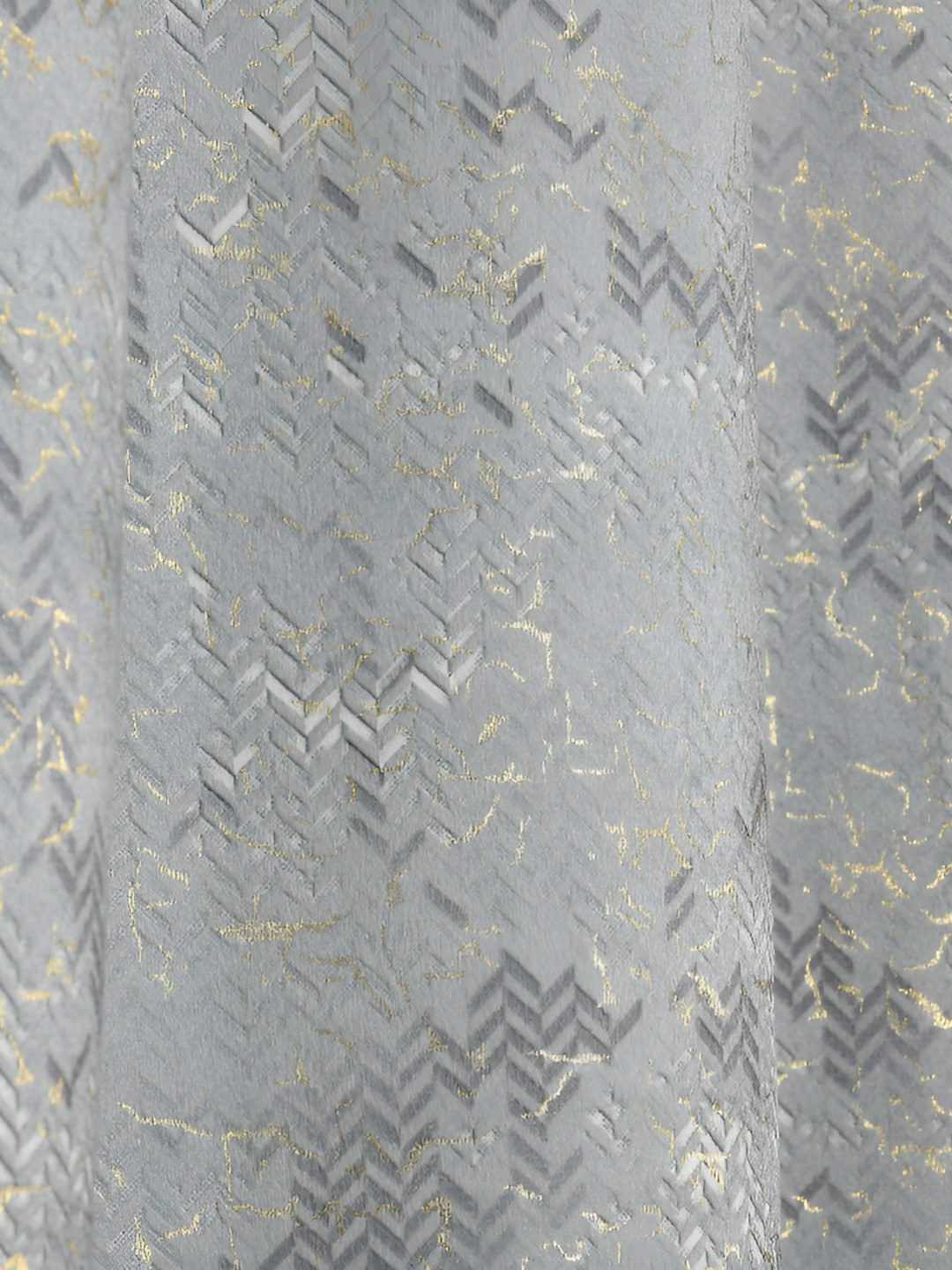 

Galaxy Home Decor Grey Floral Room Darkening Long Door Curtain