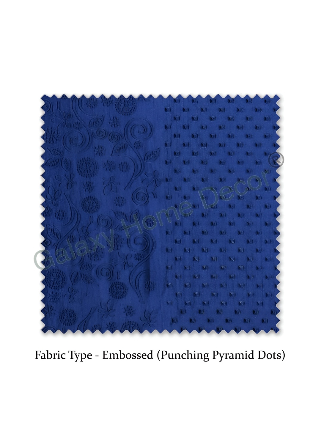 

Galaxy Home Decor Blue Set of 2 Floral Room Darkening Long Door Curtain