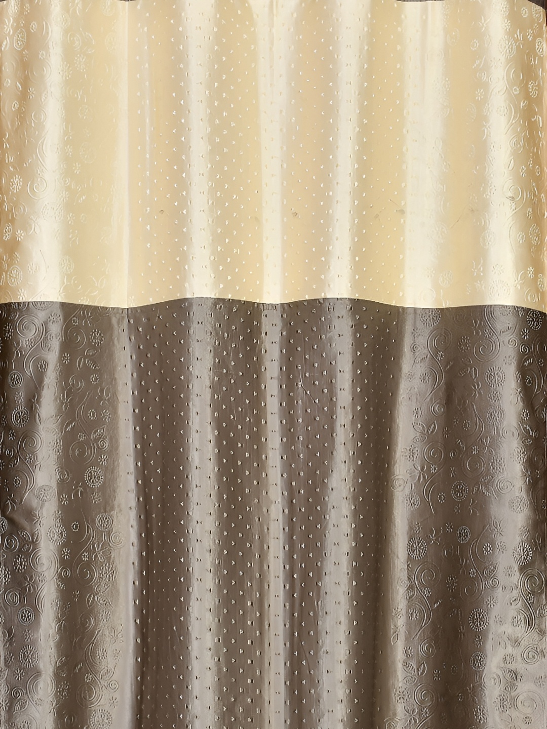 

Galaxy Home Decor Grey Set of 2 Floral Room Darkening Window Curtain