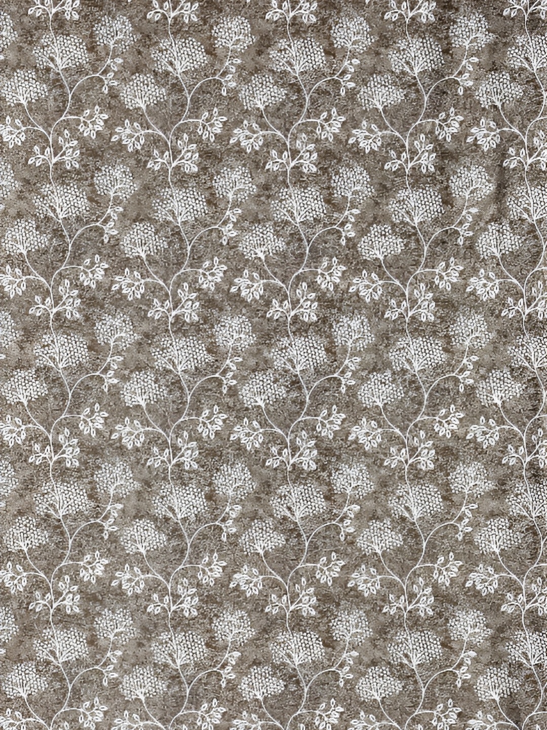 

Galaxy Home Decor Brown Set of 3 Floral Room Darkening Door Curtain