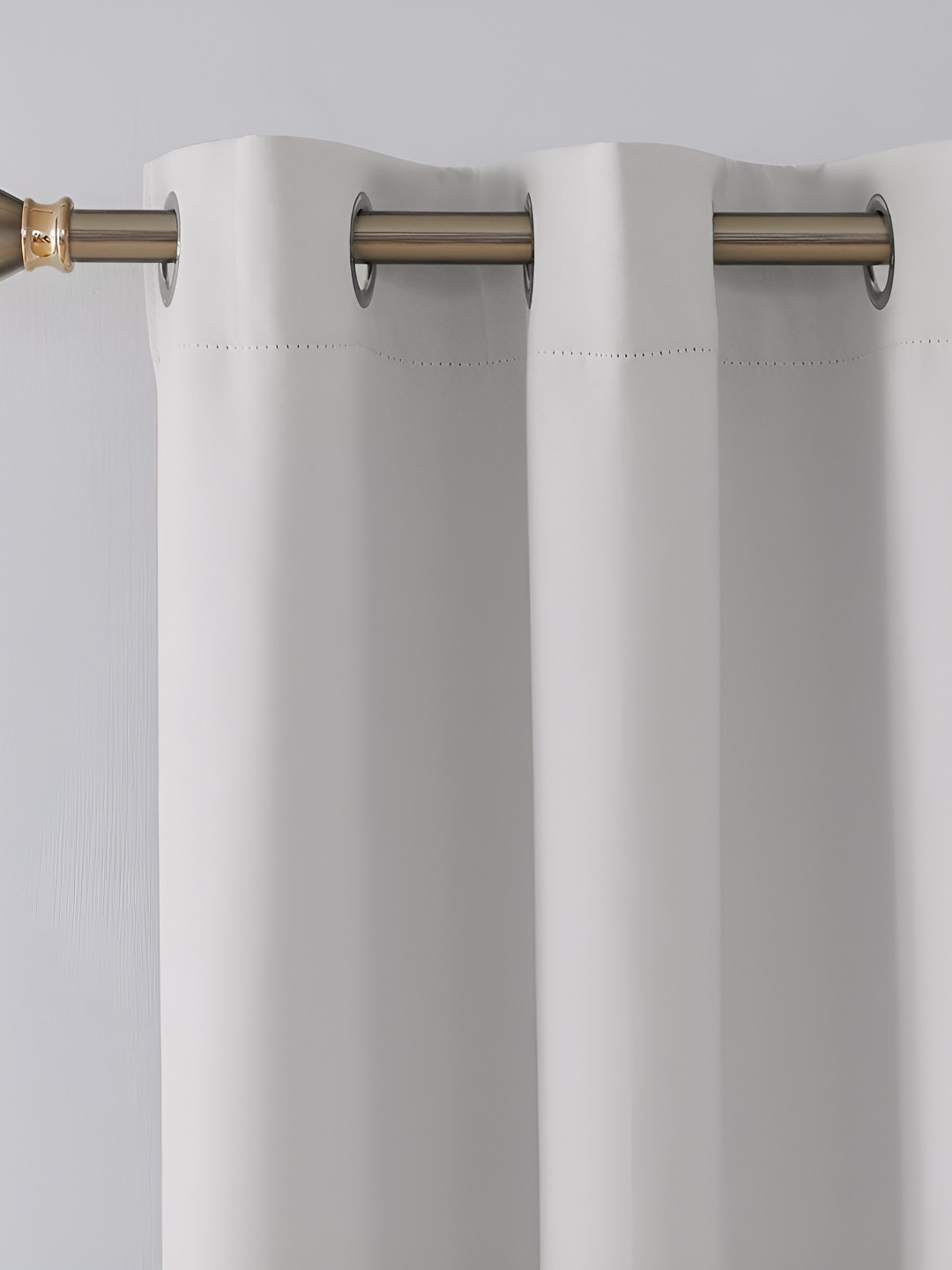 

Galaxy Home Decor Grey Set of 3 Floral Room Darkening Long Door Curtain