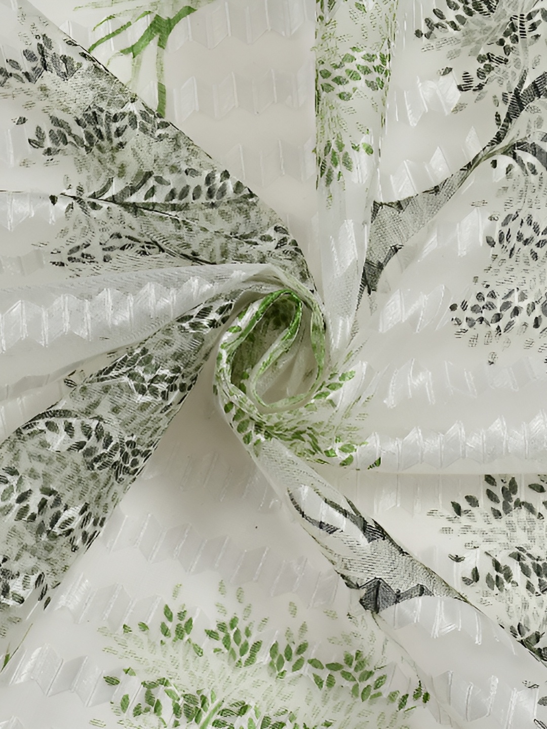 

Galaxy Home Decor Green Set of 2 Floral Room Darkening Door Curtain