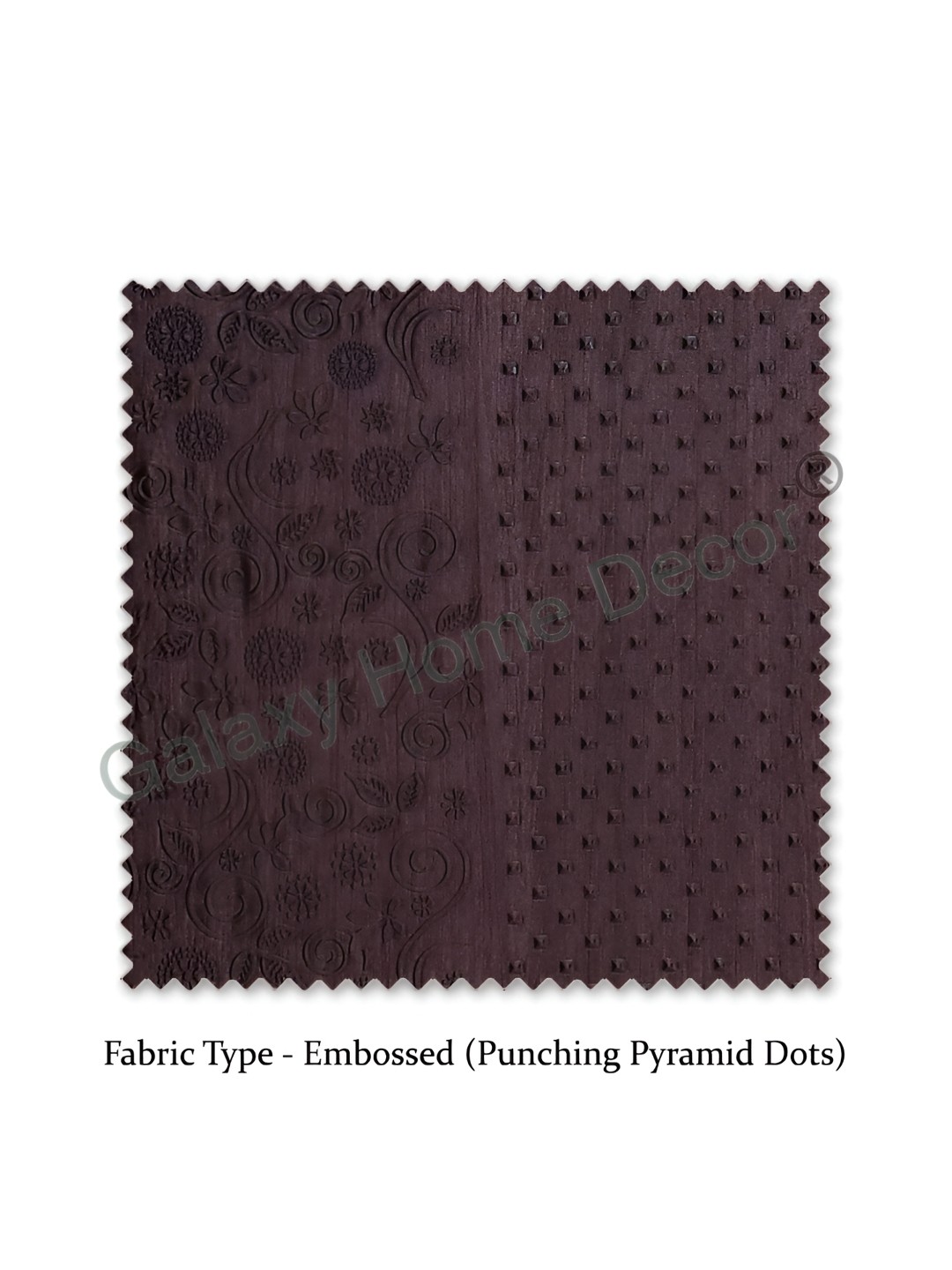 

Galaxy Home Decor Brown Set of 2 Floral Room Darkening Long Door Curtain