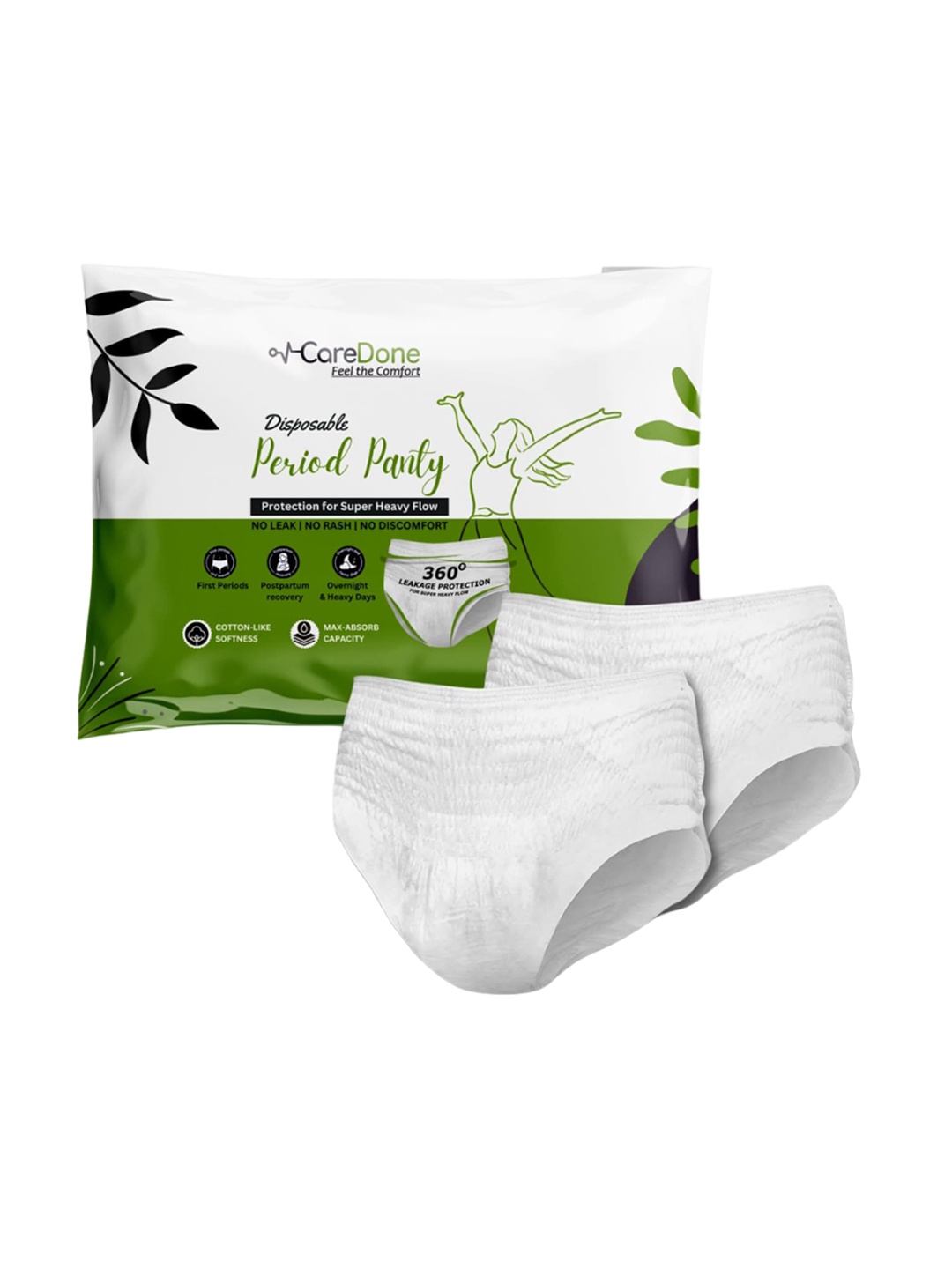 

CareDone Pack Of 3 Disposable Period Panties, White