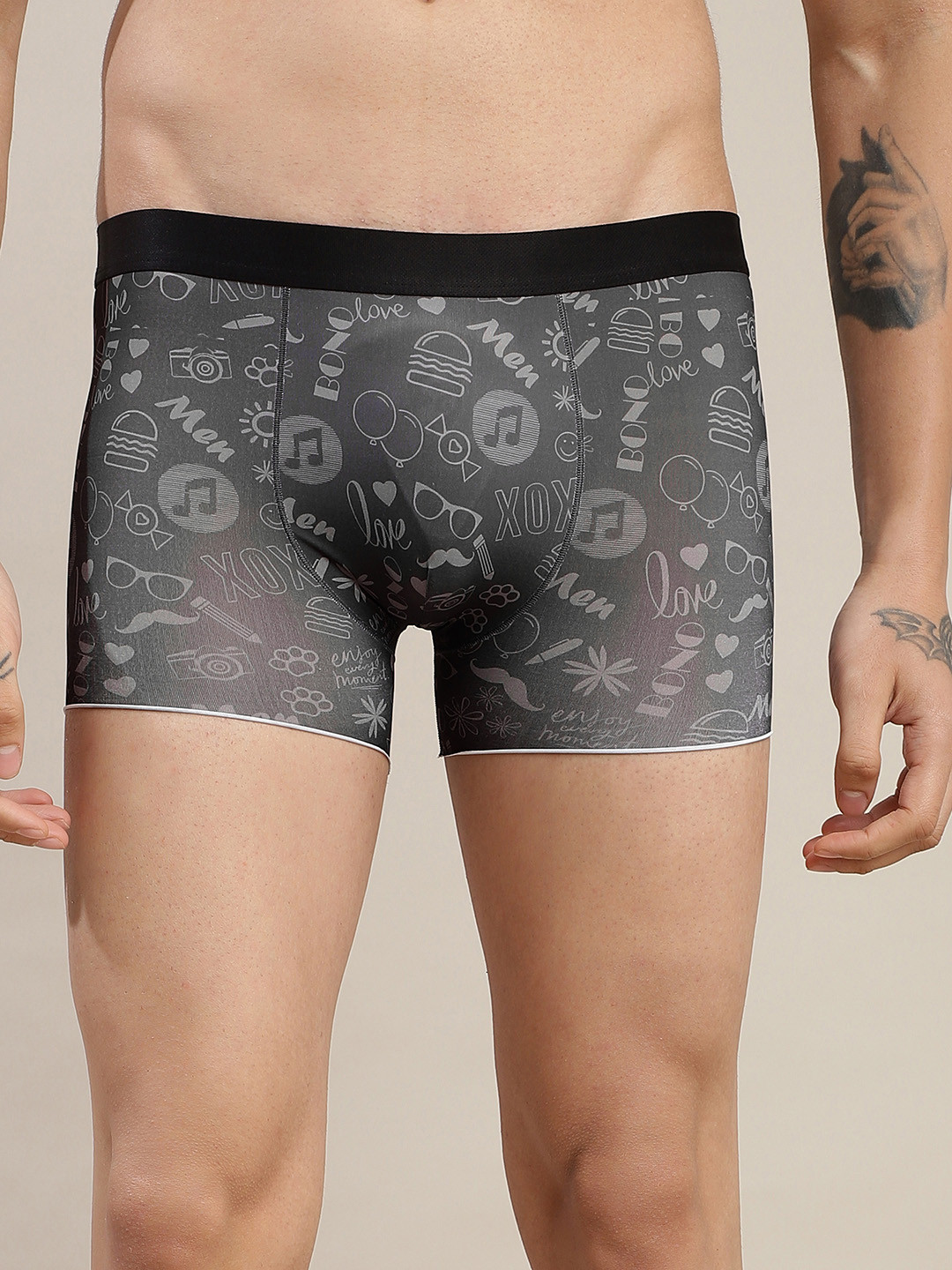 

DISPENSER Printed Snug Fit Microfibre Trunk C8-DG-Printed-M, Black