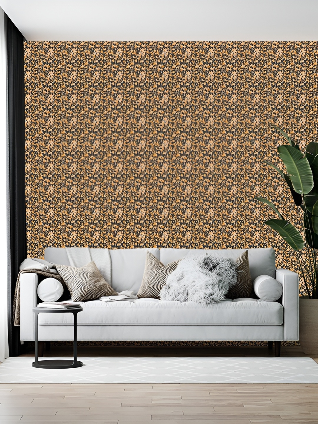 

British Terminal Beige & Brown Abstract Printed Self-Adhesive Wallpaper