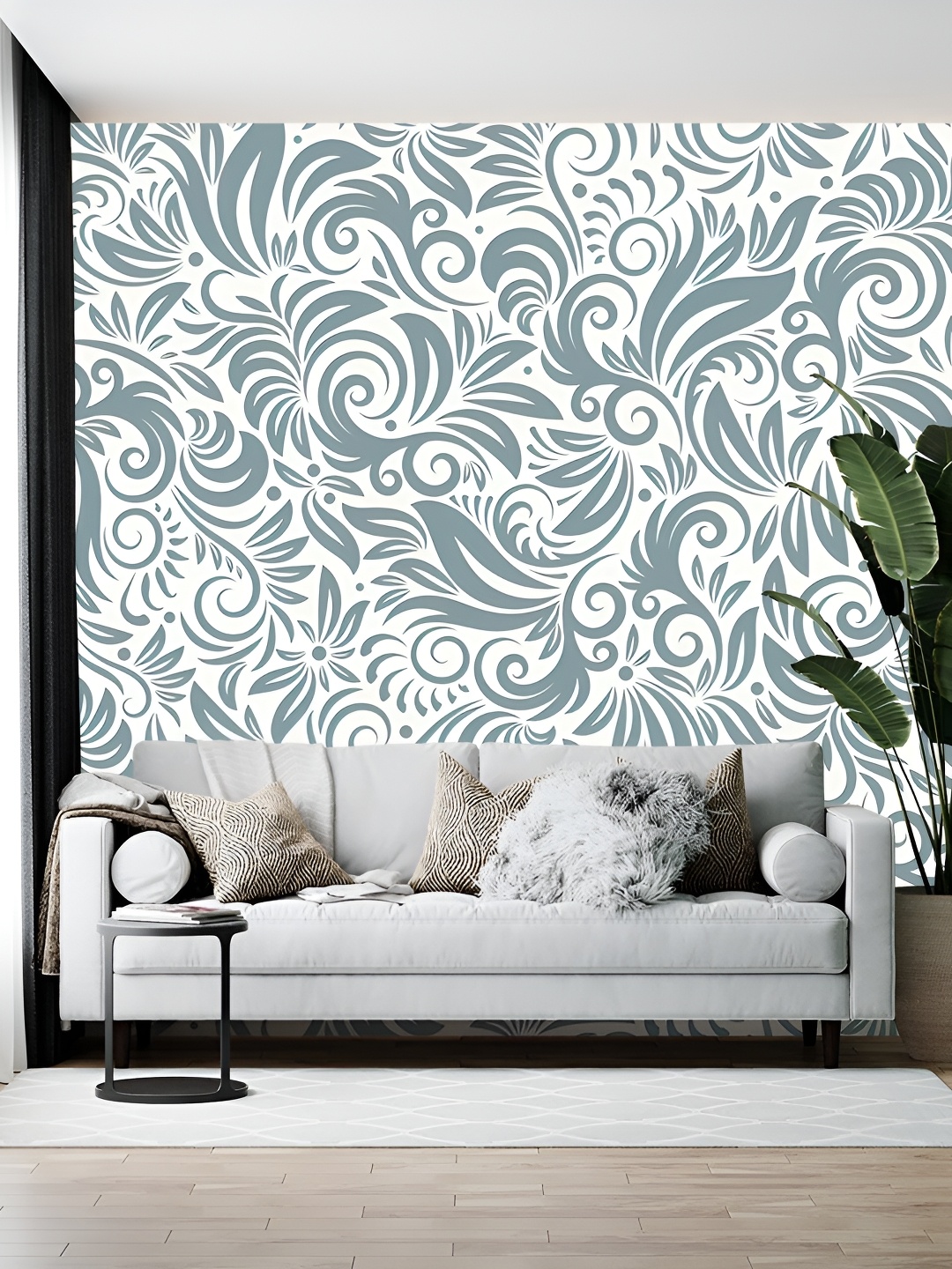 

British Terminal Grey & White Printed Self Adhesive Wallpaper