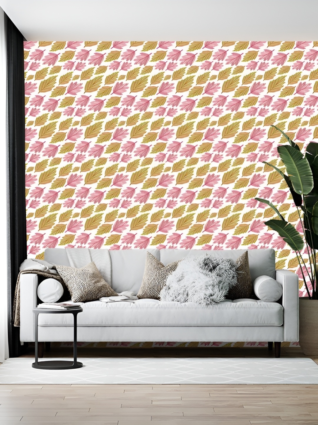 

British Terminal Pink & White Printed Self-Adhesive Wallpaper