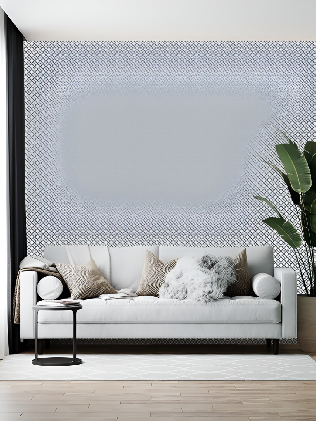 

British Terminal Grey & White Abstract Printed Self-Adhesive Wallpaper