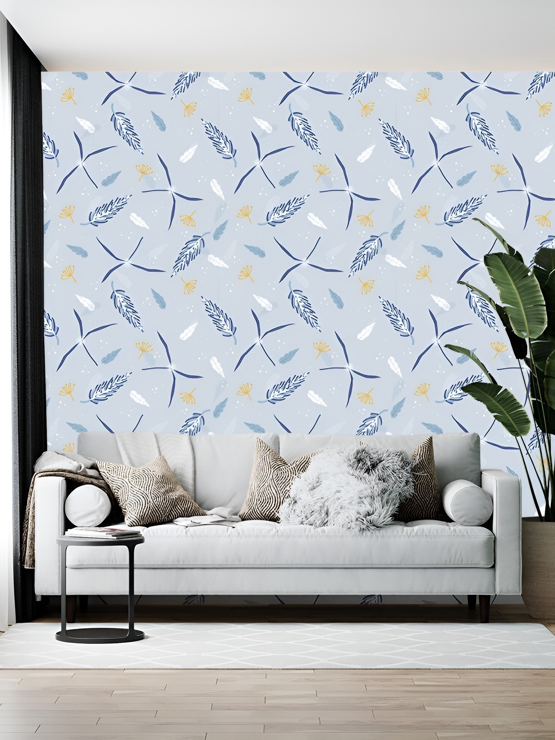 

British Terminal Blue & White Printed Self-Adhesive Wall Sticker