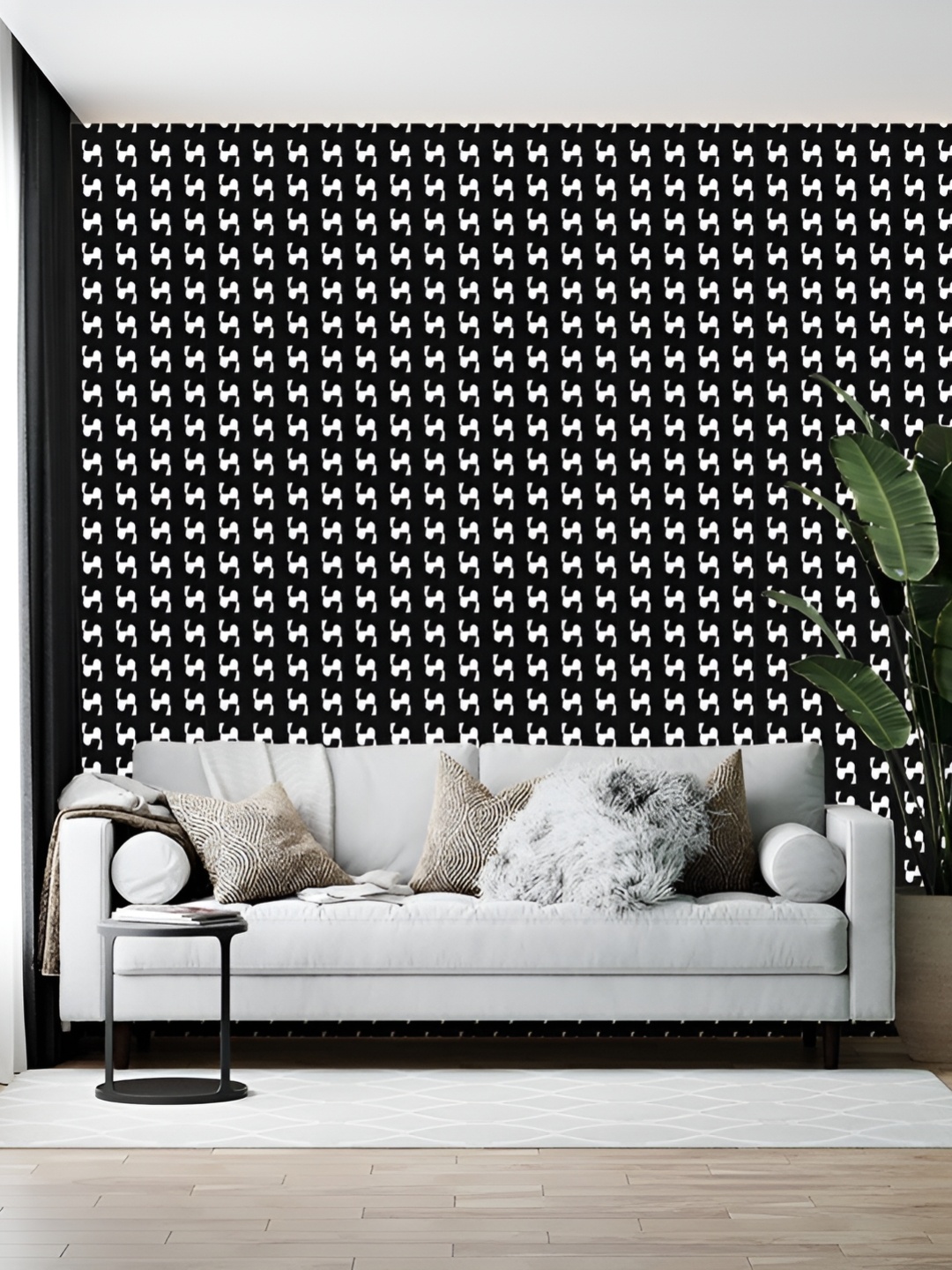 

British Terminal Black & White Printed Self-Adhesive Wall Sticker