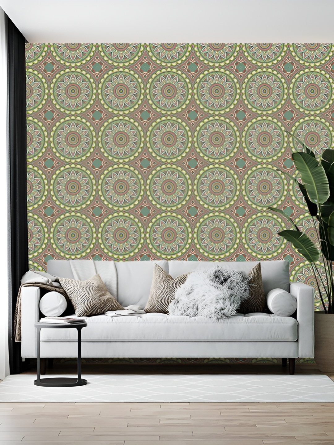 

British Terminal Pink & Green Printed Self-Adhesive Wall Sticker