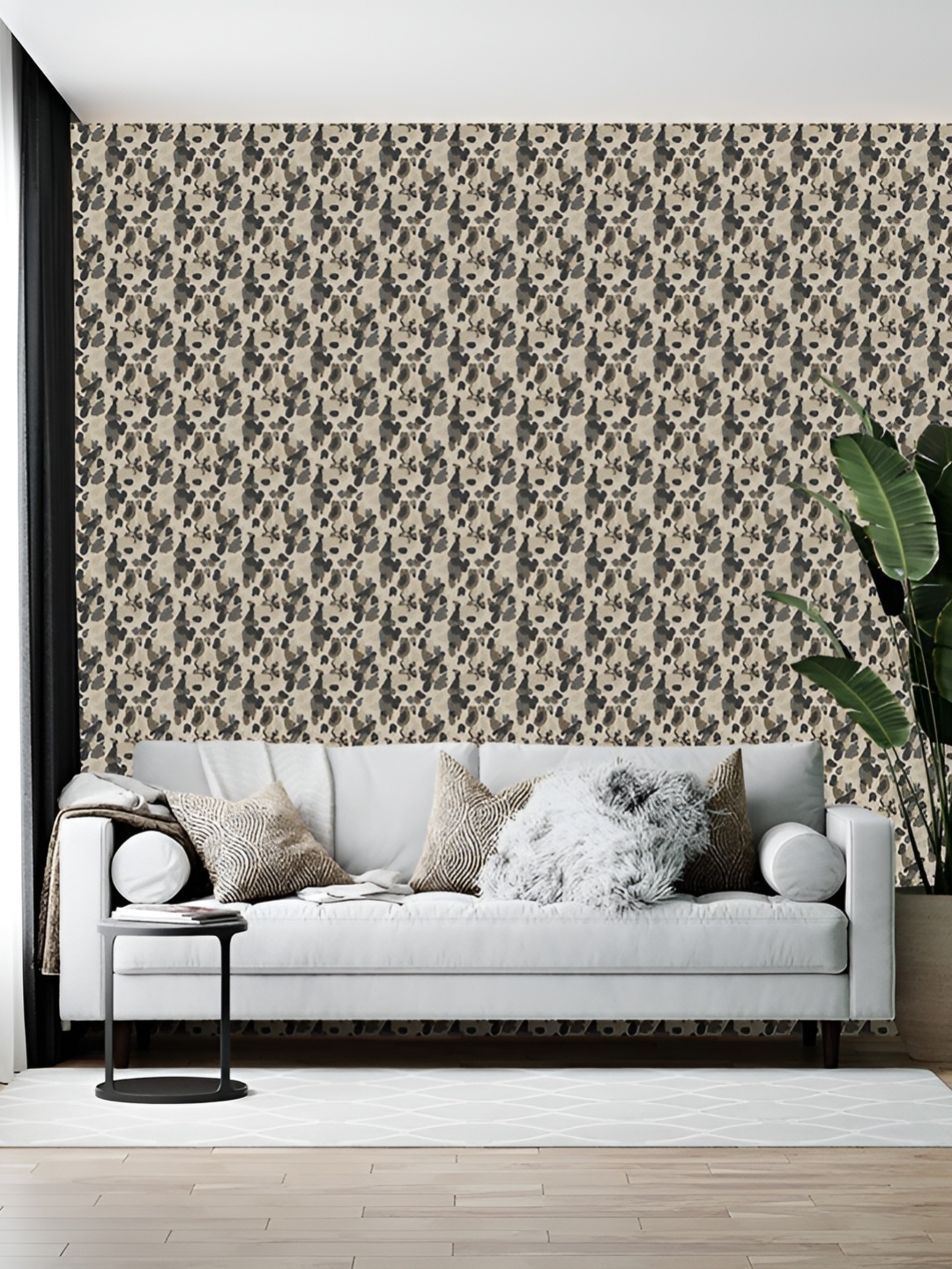 

British Terminal Grey Printed Self-Adhesive Wallpaper