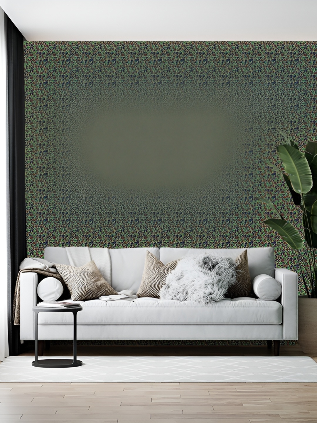 

British Terminal Green & Brown Printed Self-Adhesive Wall Paper