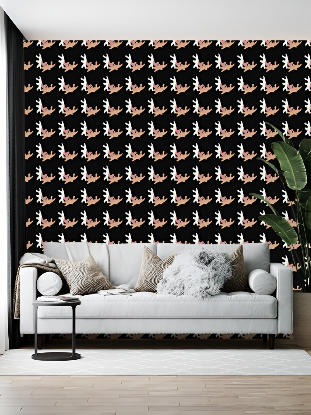 

British Terminal Black & White Printed Self-Adhesive Wall Paper Sticker