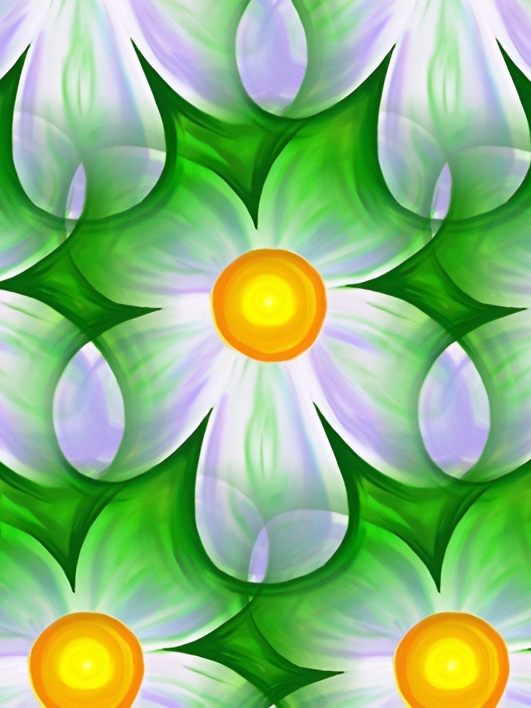 

British Terminal Green & White Floral Printed Self-Adhesive Wall Paper