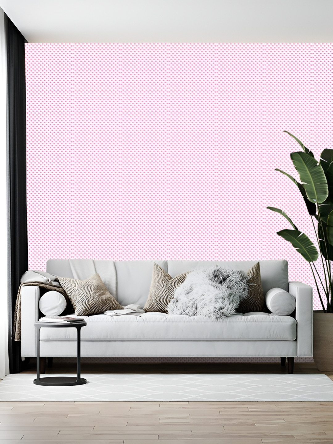 

British Terminal White & Pink Printed Self-Adhesive Wallpaper