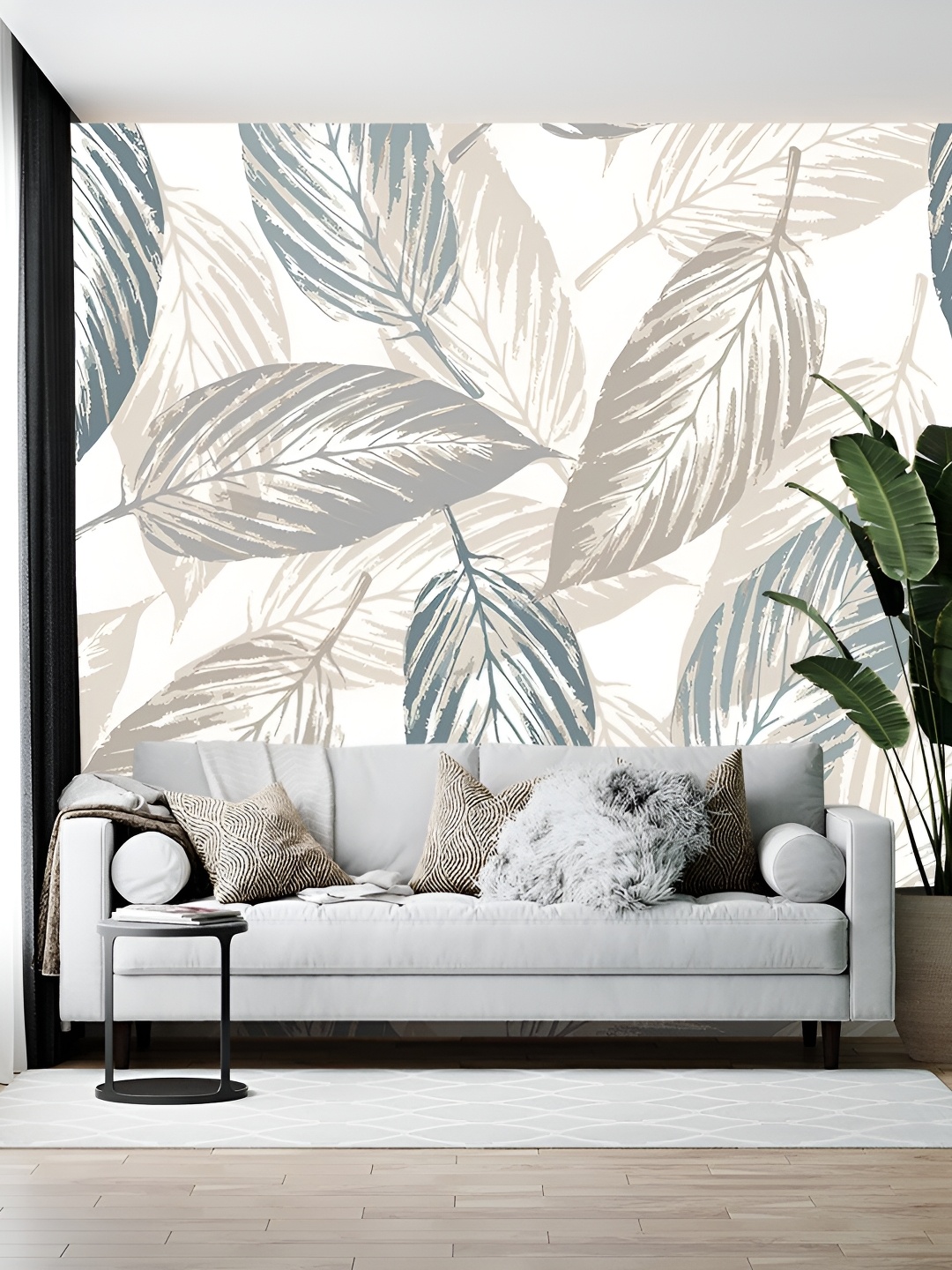 

British Terminal White & Grey Printed Self-Adhesive Wall Paper