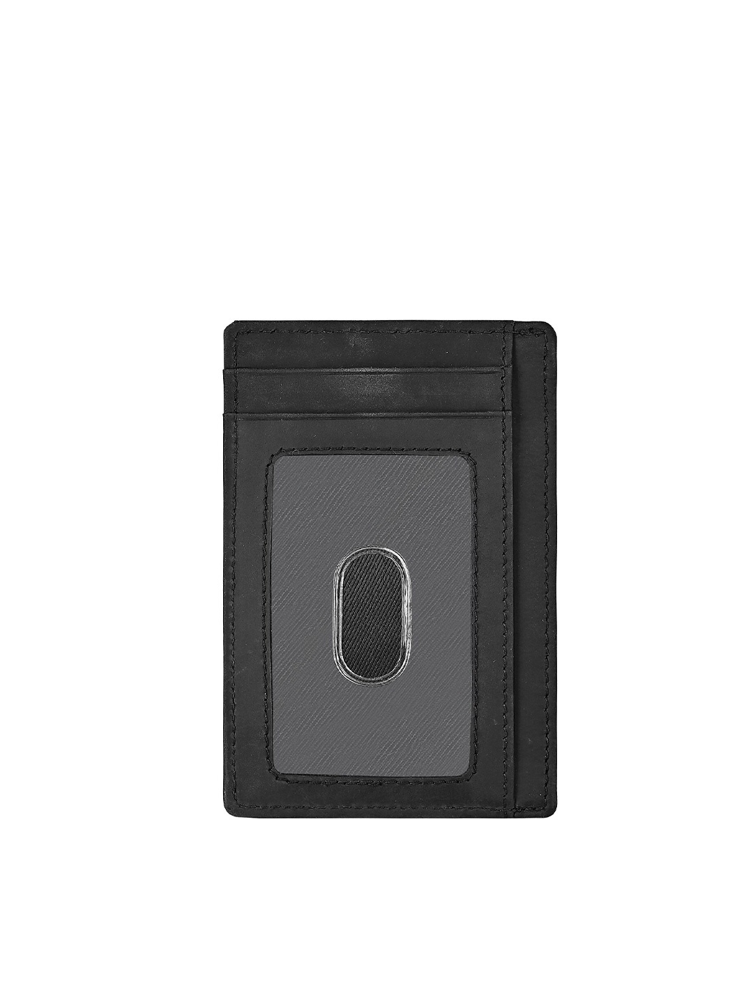 

Eske Unisex Textured Leather Card Holder, Black