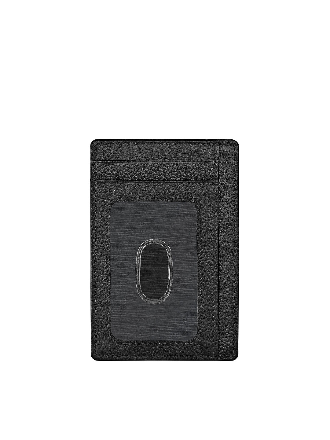 

Eske Unisex Textured Leather Card Holder, Black