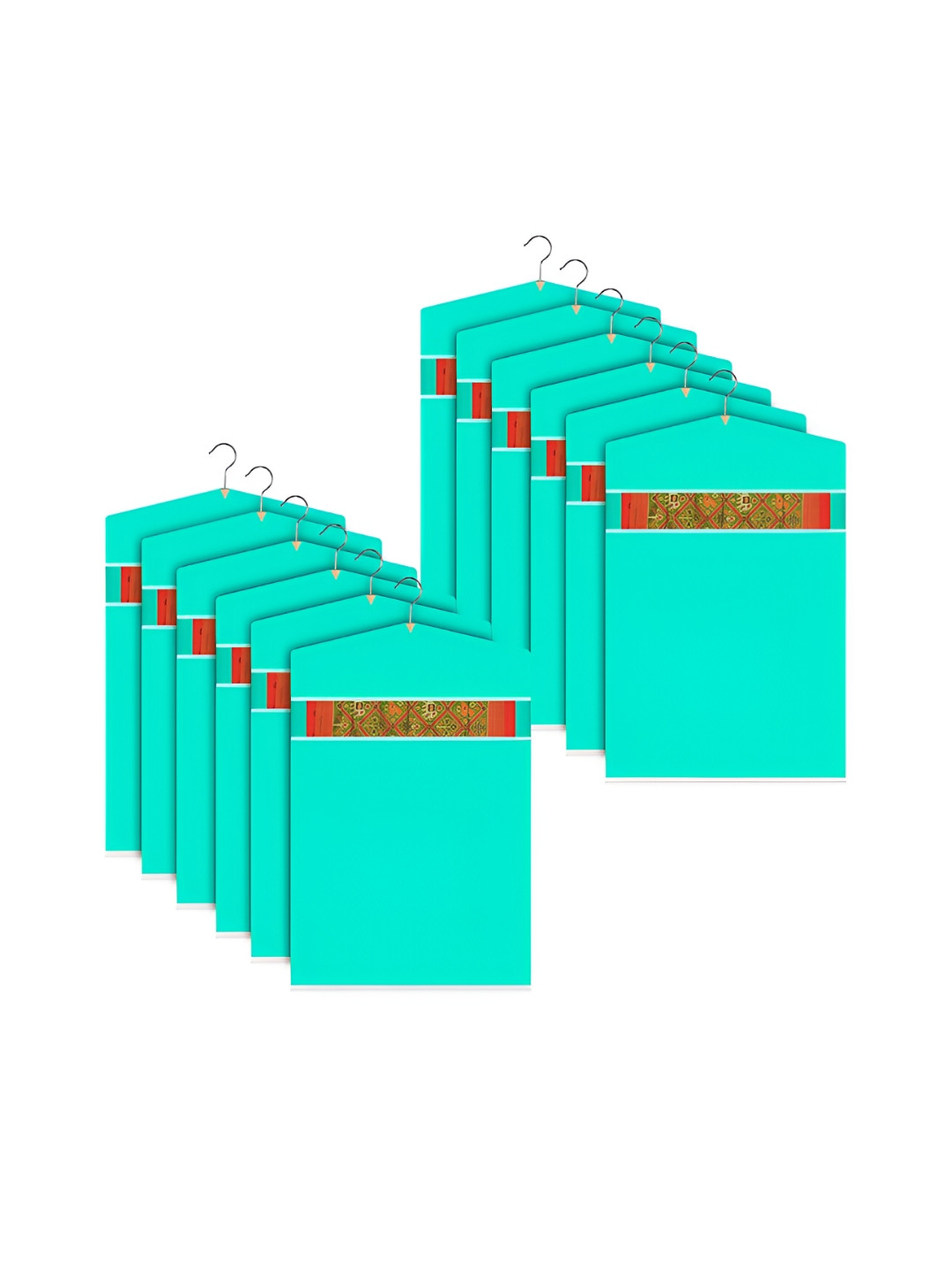 

Kuber Industries Green 12 Pieces Reusable Multi-Utility Organisers