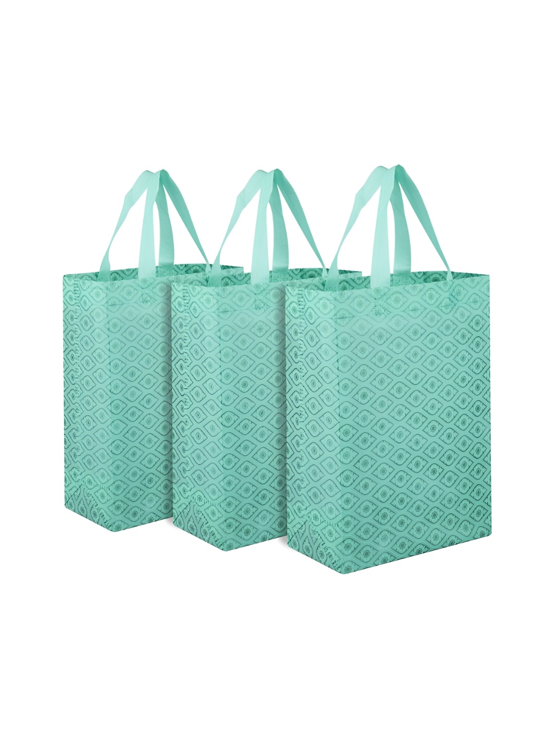 

Kuber Industries Green 3 Pieces Reusable Handbag Organisers