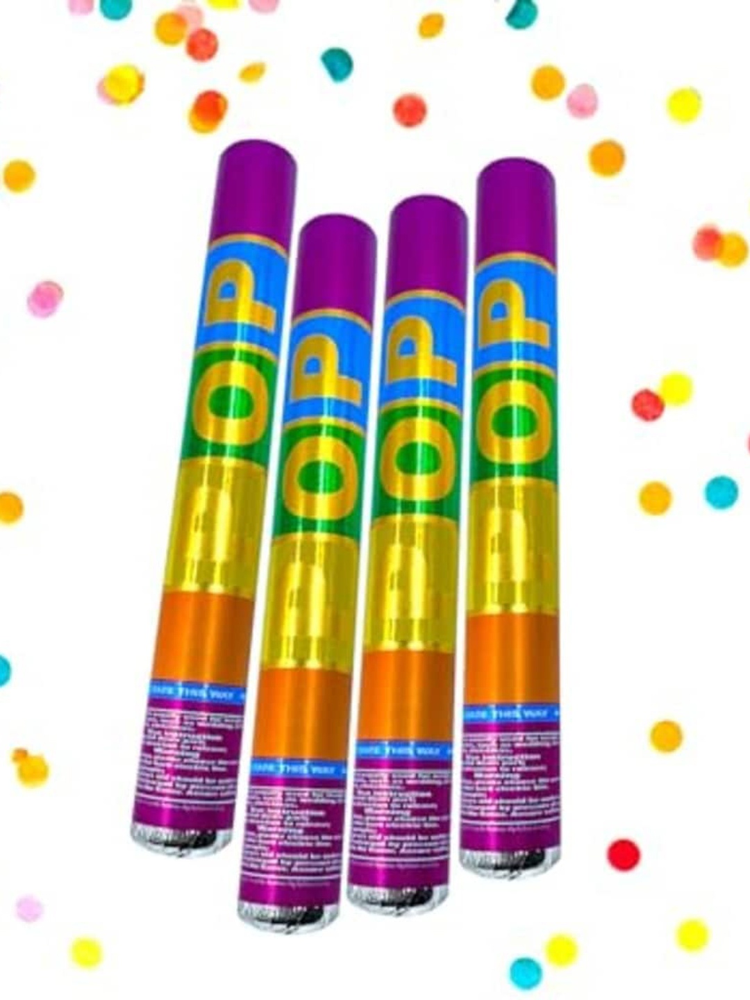 

Special You Yellow & Purple 4 Pieces Party Poper Festive Decor