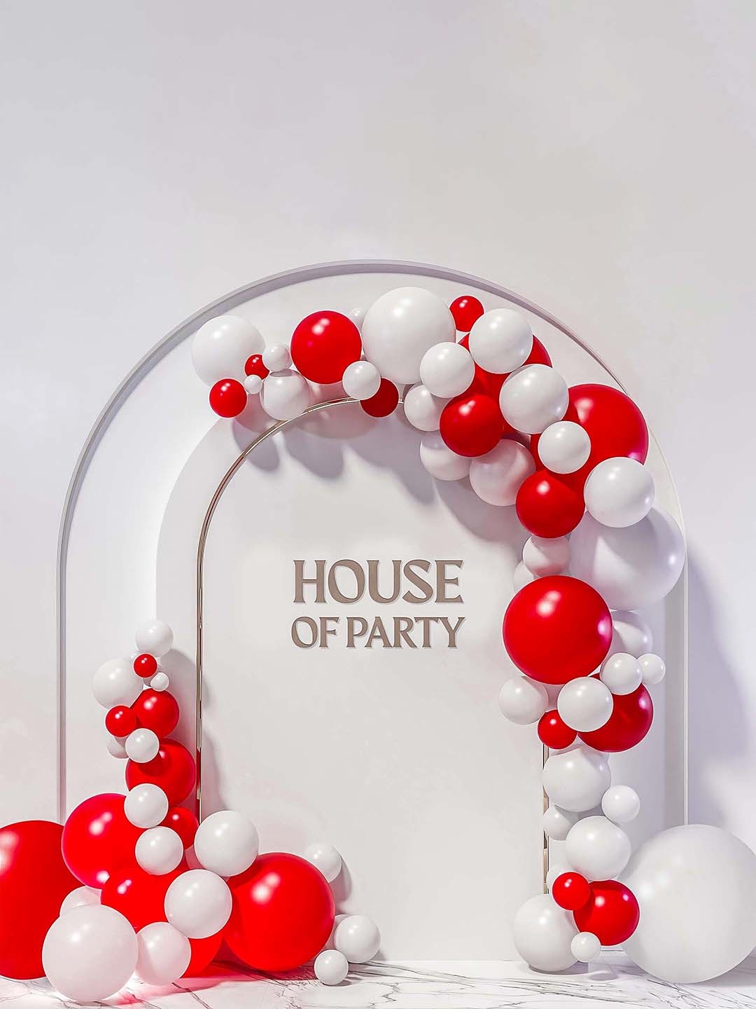 

Special You White & Red 100 Pieces Balloons Festive Decor